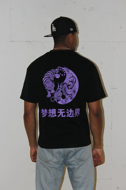 Zevanni Oversized T-shirt Void Black V2 Model